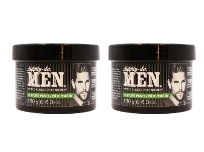 DIPPITY DO FOR MEN – PASTE FLEX HOLD – DIPPITY DO HAIR GEL (6.3 OZ X 2) **NEW**