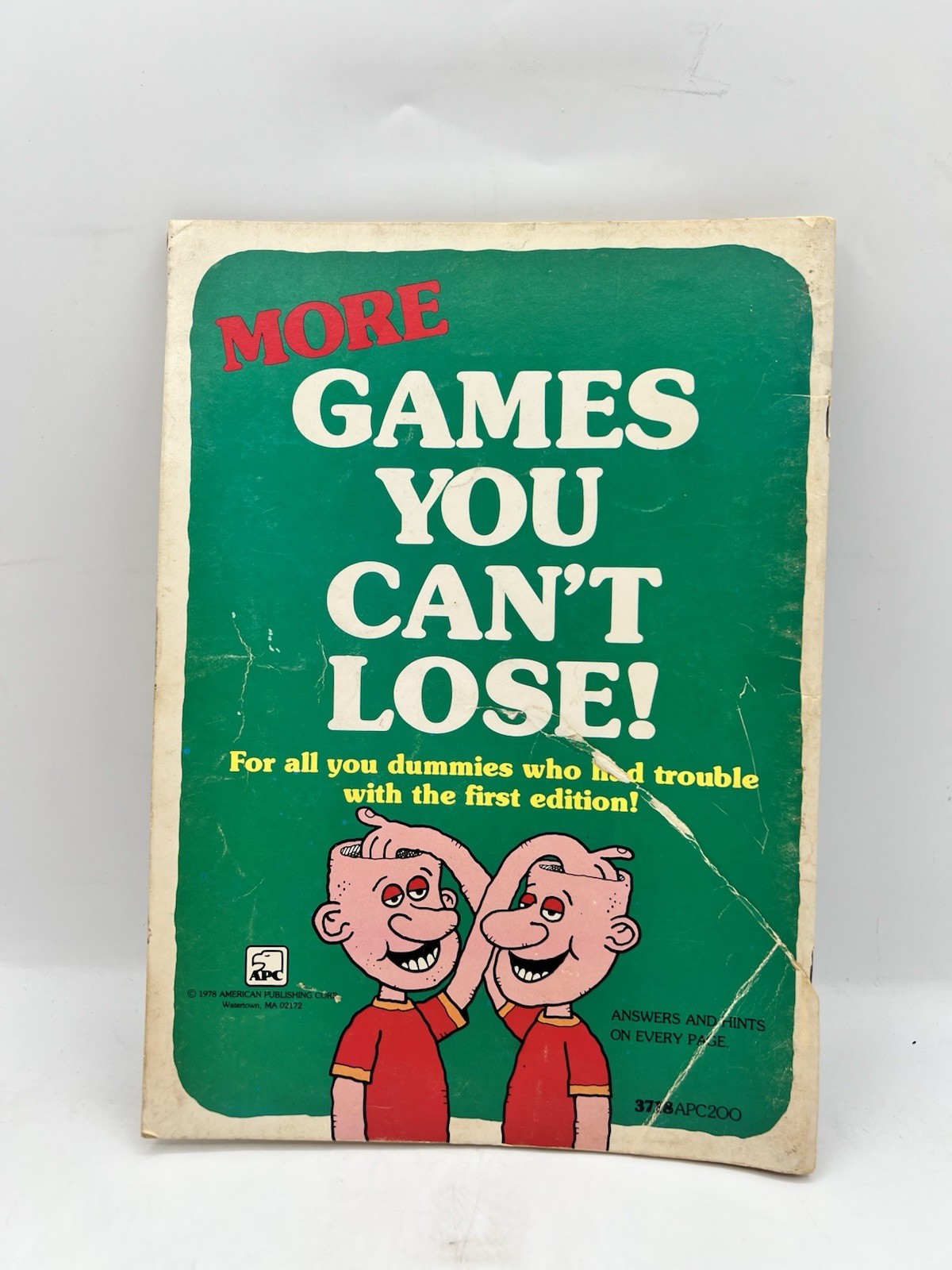 RARE Book of More Games You Can’t Lose! by American Publishing Corporation 1978