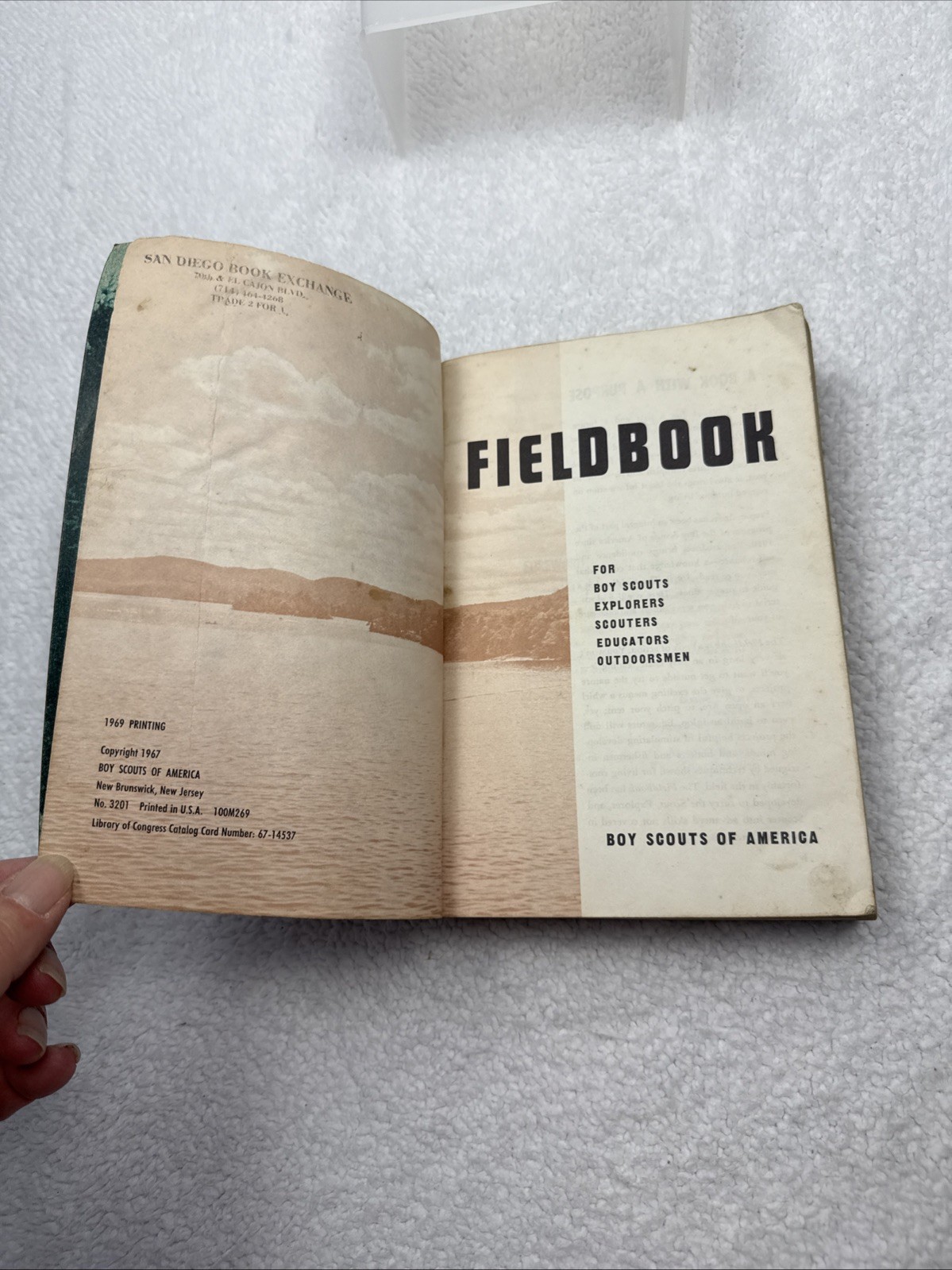 Fieldbook for Boys and Men ~ Boy Scouts of America 1969 PB Green
