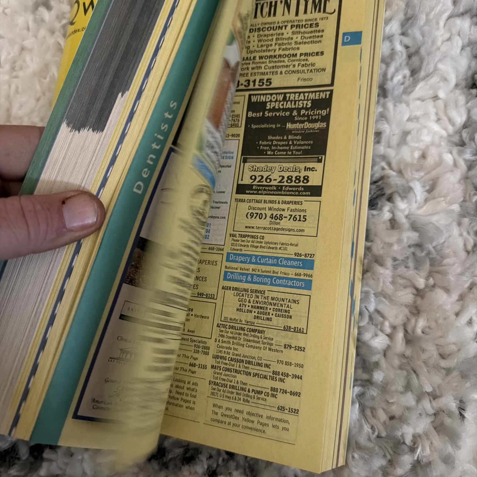 2004 QwestDex VAIL SUMMIT COUNTY/Leadville 719 970 Yellow/White Pages Phone Book