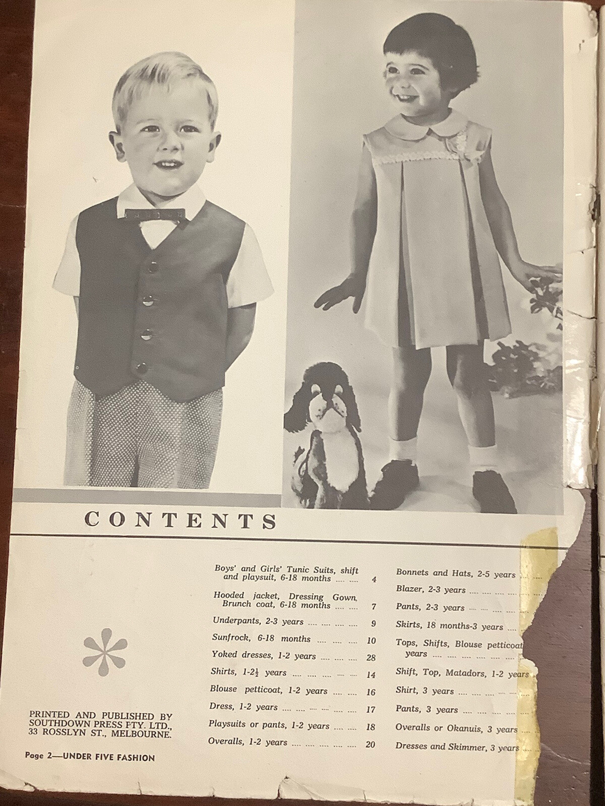 Boy & Girls Under 5 Years Fashion Pattern & Instructions Book By Enid Gilchrist