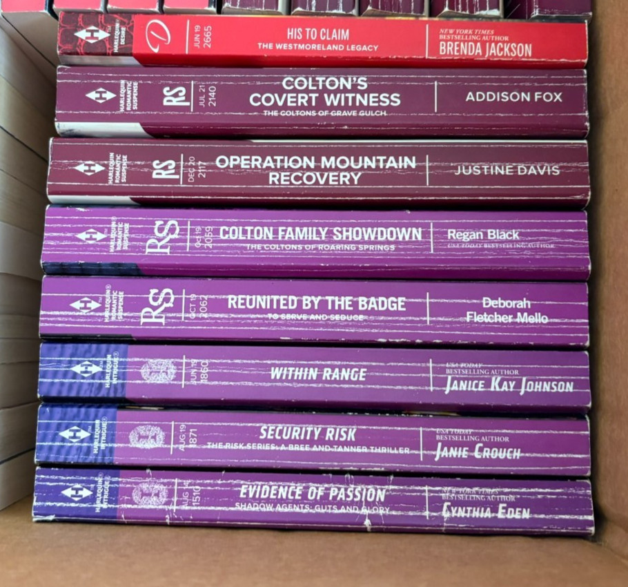 Lot 37 Harlequin Love Inspired Suspense Romance Intrigue Desire Books 2009-20’s