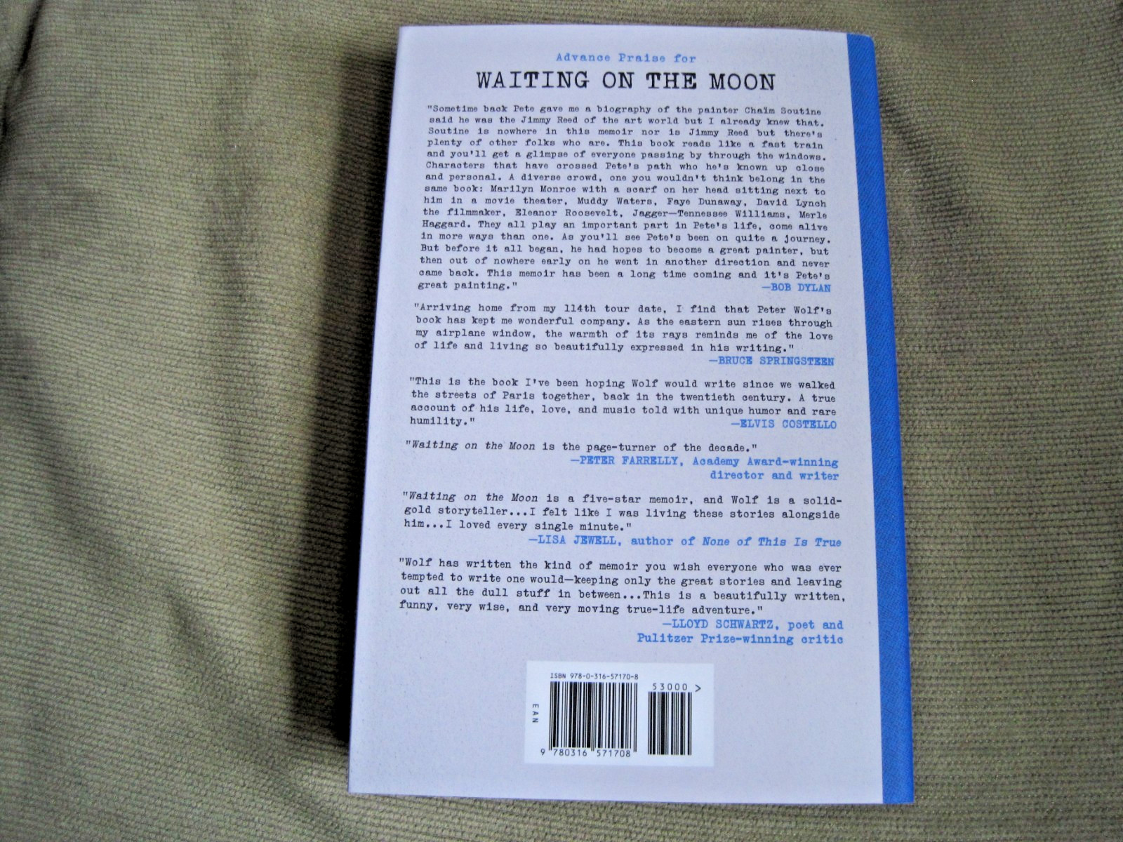 PETER WOLF SIGNED – WAITING ON THE MOON – Limited First Edition – J. GEILS BAND