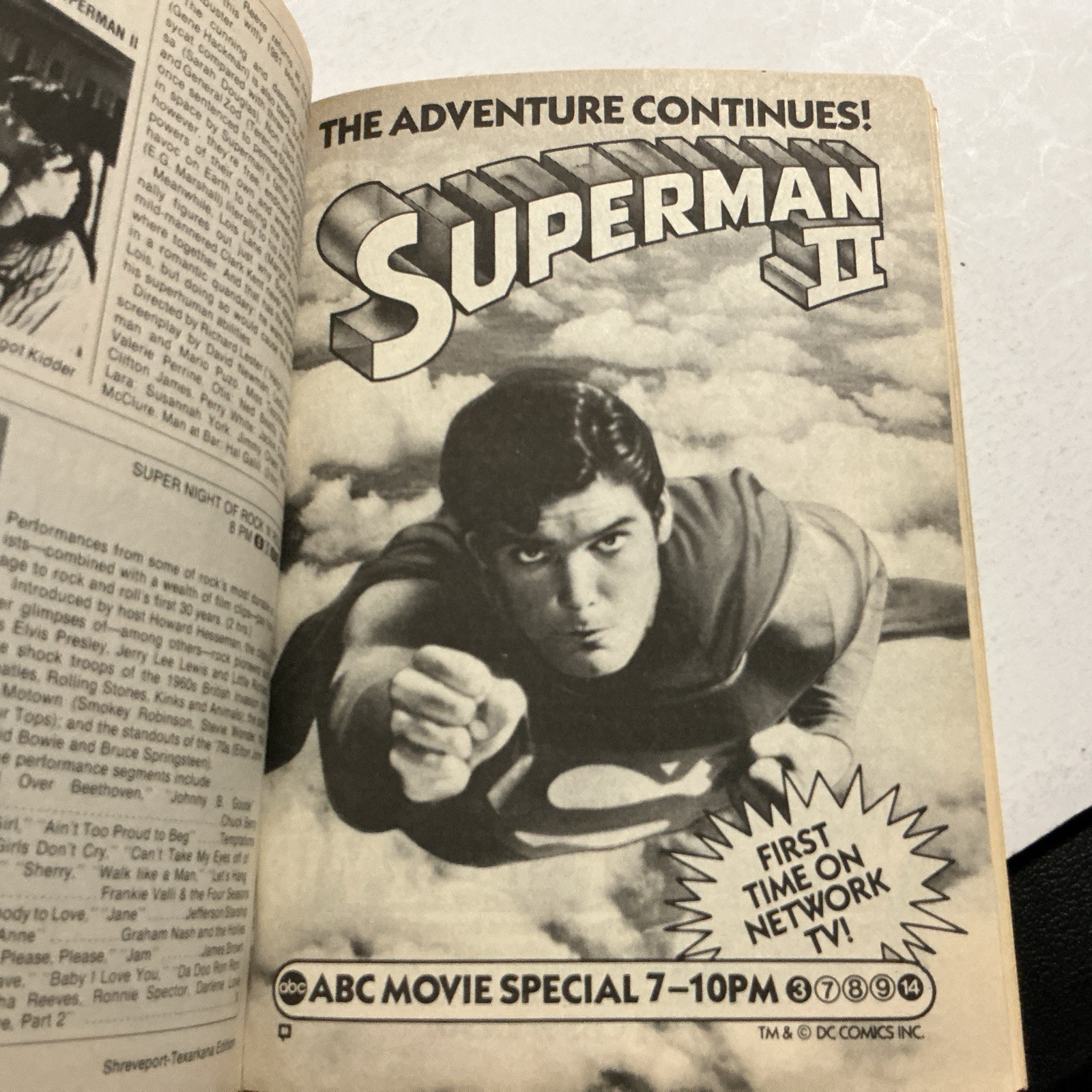 TV GUIDE FEB. 1984 – D. Cannon, Christopher Reeve, Timothy Hutton, Rhea Perlman