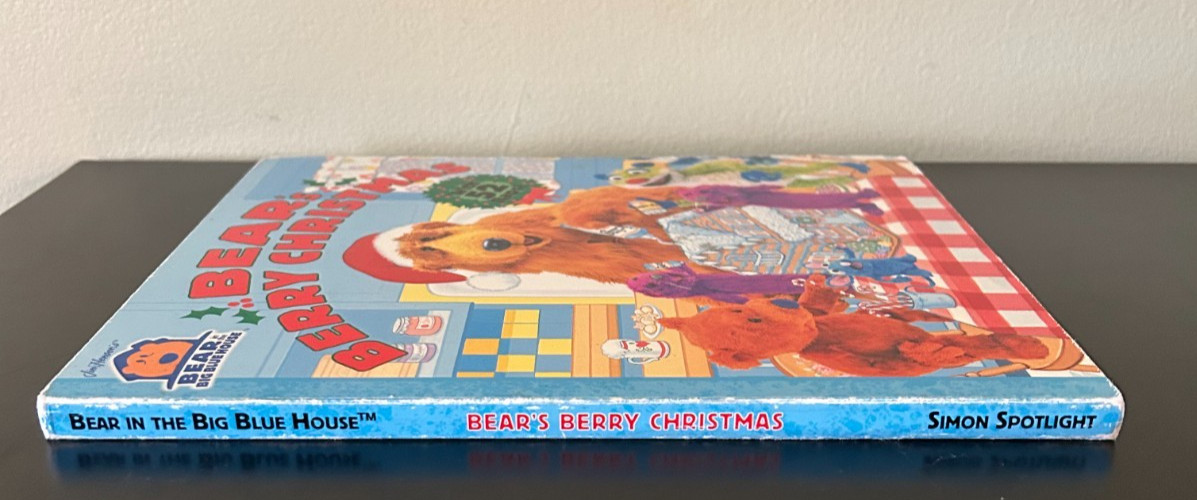 BEAR IN THE BIG BLUE HOUSE Bear’s Berry Christmas flap board book 2000 Henson