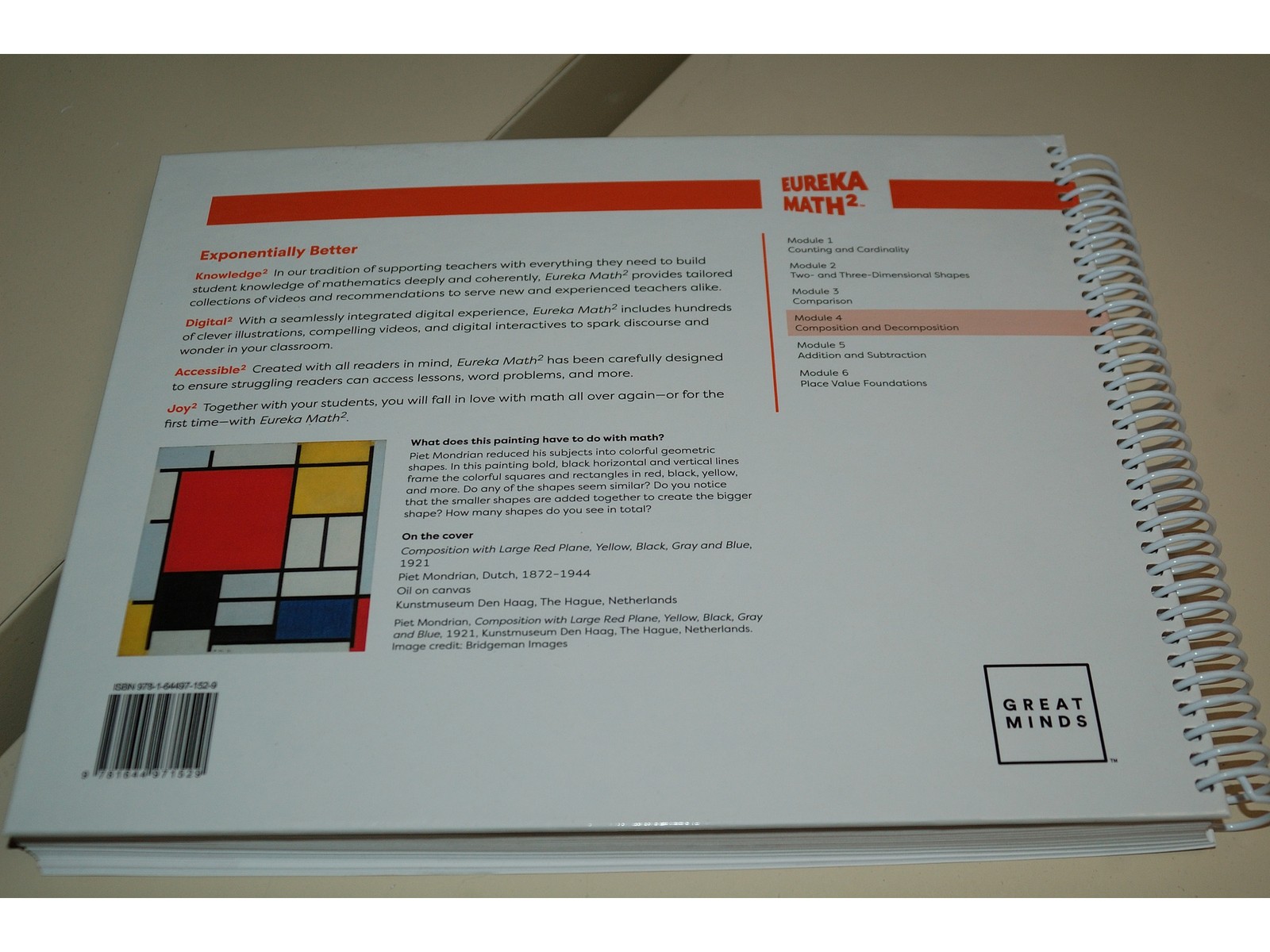 Eureka Math² Squared Kindergarten Module 4 Teacher Book – Weight: 25 oz.