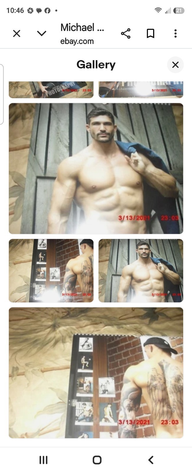 Michael Stokes 2021 Calendar buyer pays shipping no refunds SCARCE!