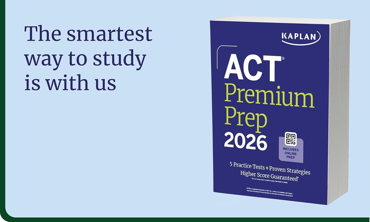 BRAND NEW ACT Premium Prep 2026 Paperback Kaplan Test Practice Review Book