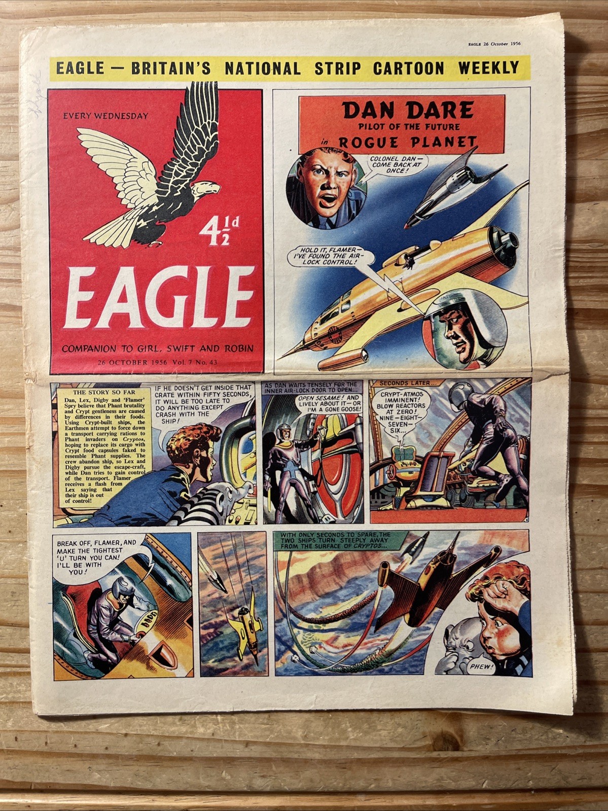 Eagle Comic X10 G to VG 1956 Vol 7 #40 to 49 Consecutive, Dan Dare