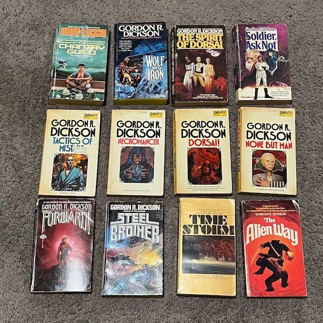 Lot 12 Vintage Gordon R. Dickson Books Science Fiction Paperback Sci-fi Fantasy