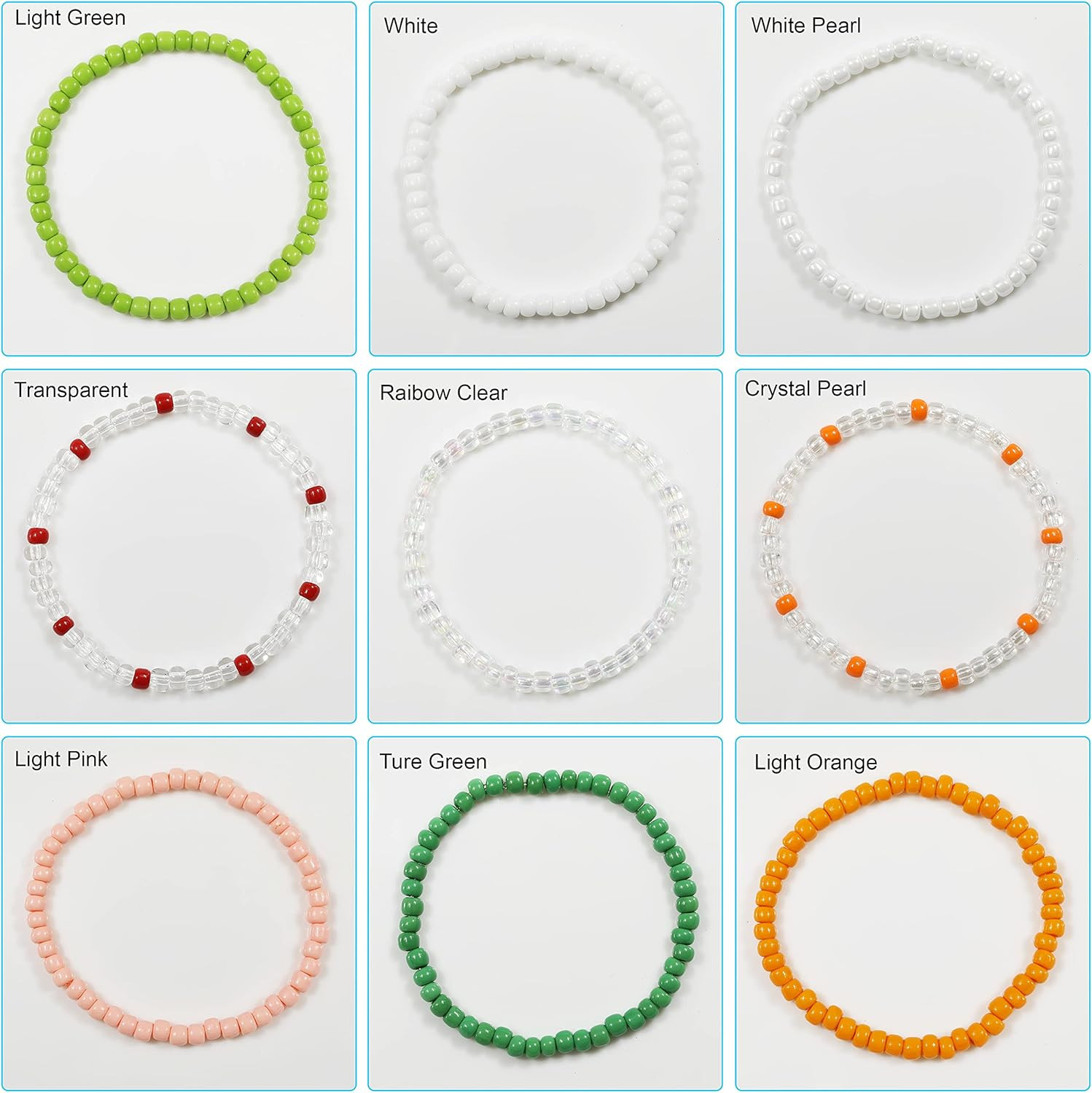 Bala&Fillic Yellow Color 4Mm Seed Beads about 1200Pcs/100Grams in Bag, 6/0 Glass