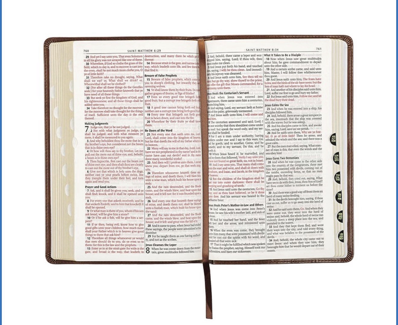 Brand New!! KJV King James Version Deluxe Gift Bible Holy Bible Brown