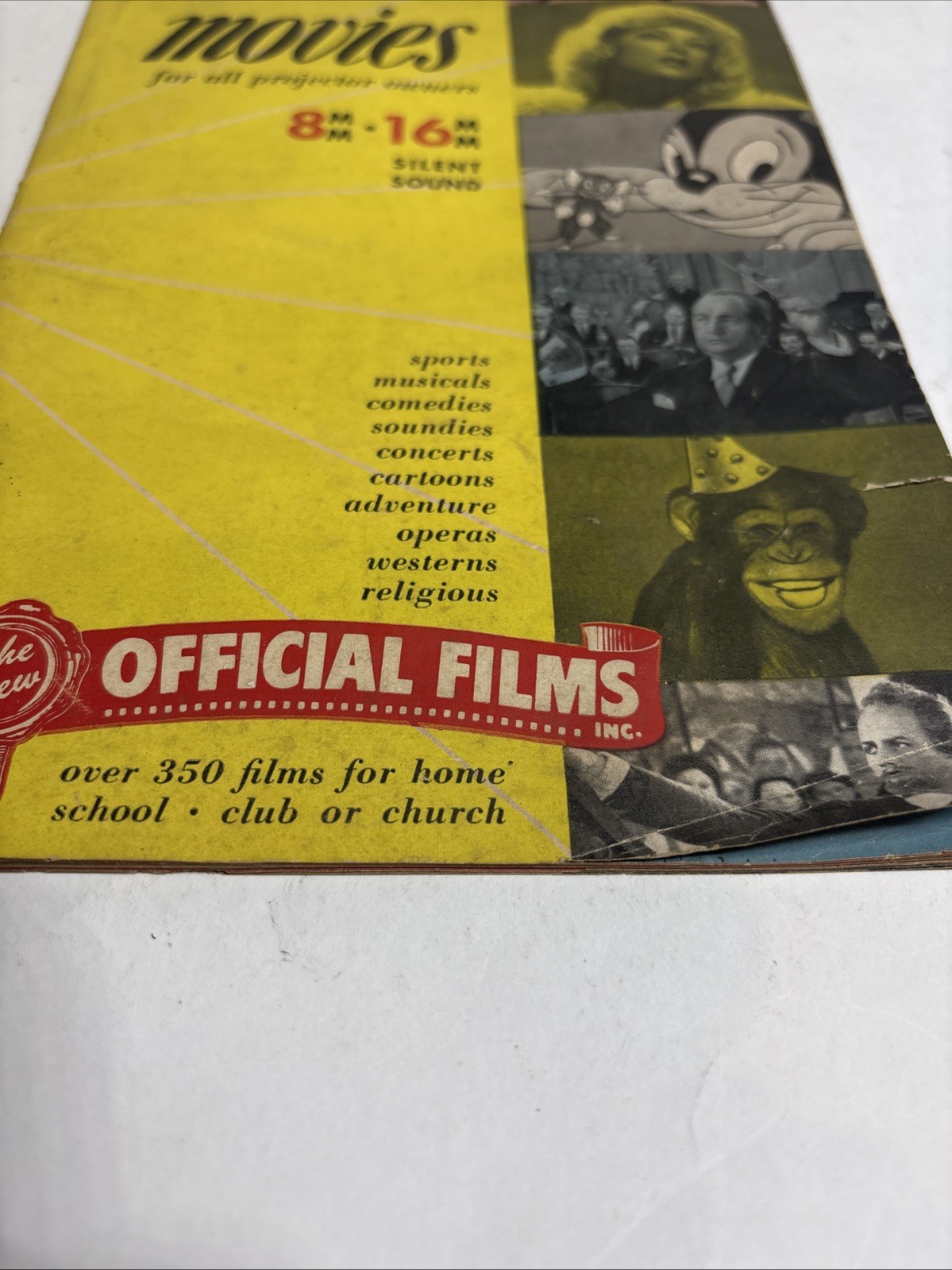 Vtg Price guide for 8-16mm reel-to-reel movies, Shows, Sports and cartoons 1950