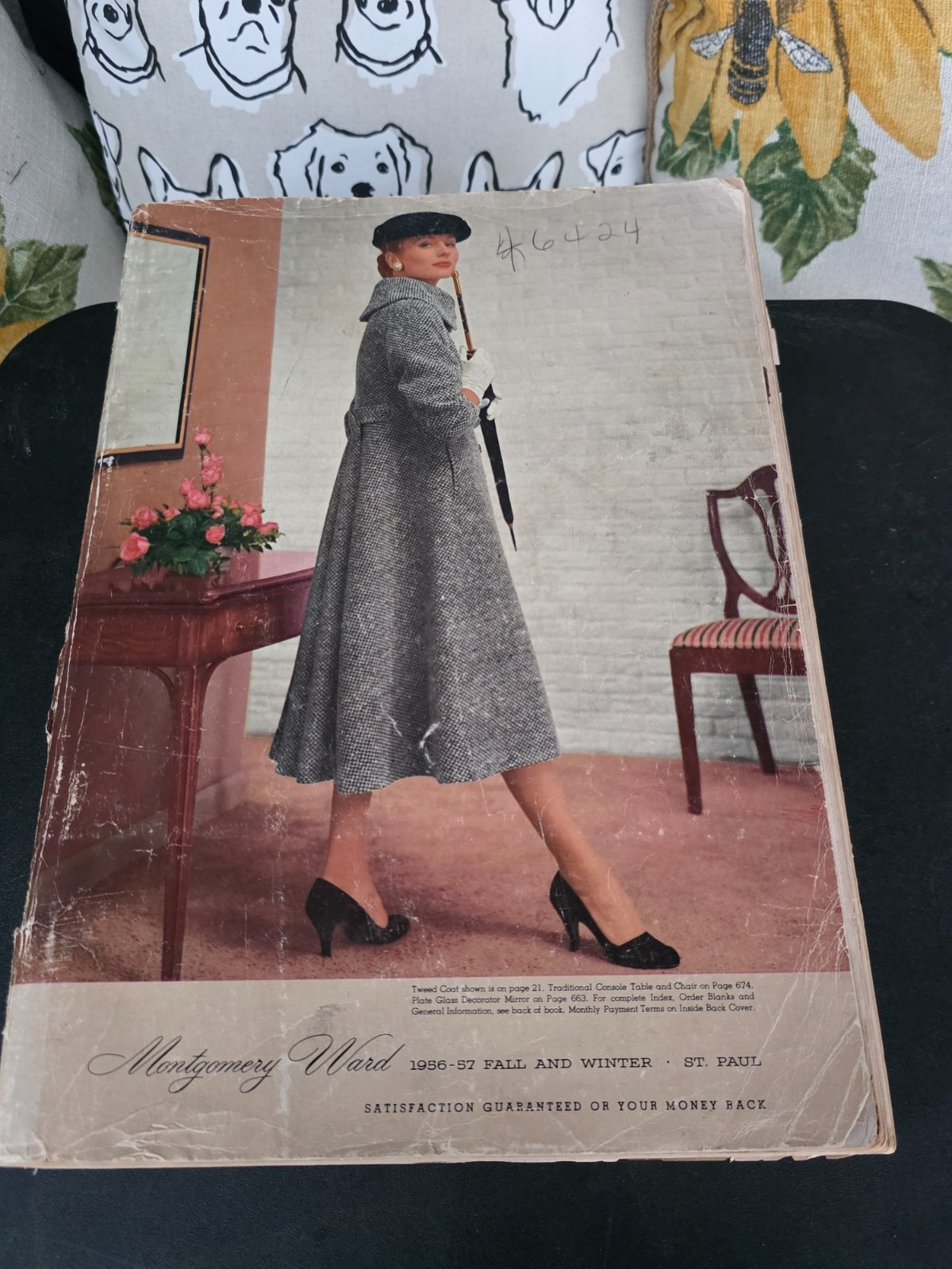 Vintage Montgomery Ward 1956-57 Fall Winter Catalog 5lb 5oz Mid-Century Book