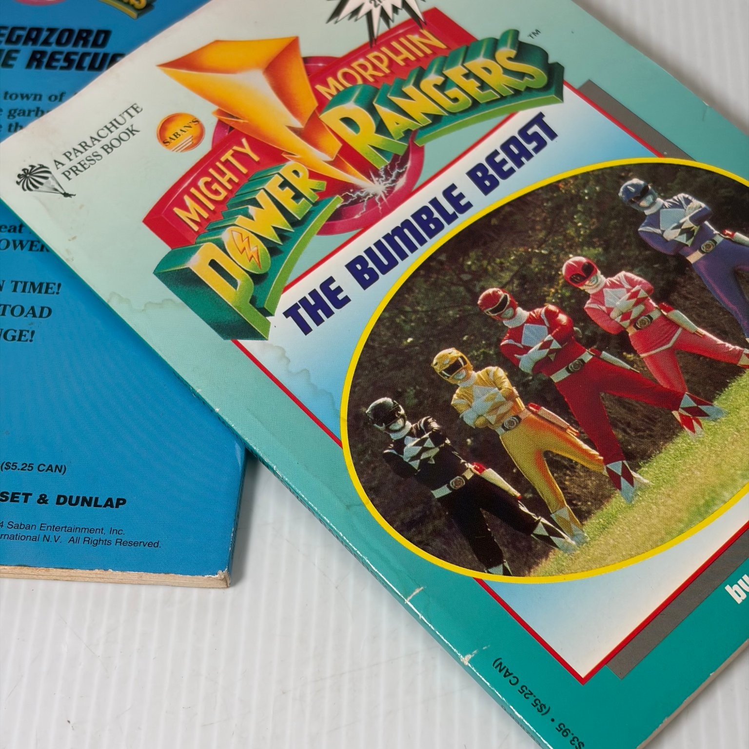 Mighty Morphin Power Rangers 6 Book Lot 1995 Grosset & Dunlap Vintage Kids