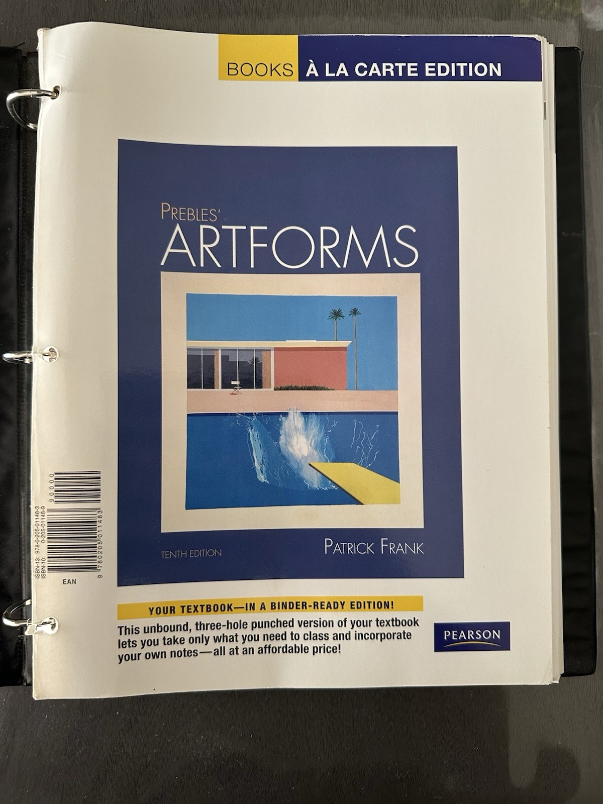 Pearson Prebles’ Artforms 10th Ed Books a la Carte Loose-Leaf Frank 2017
