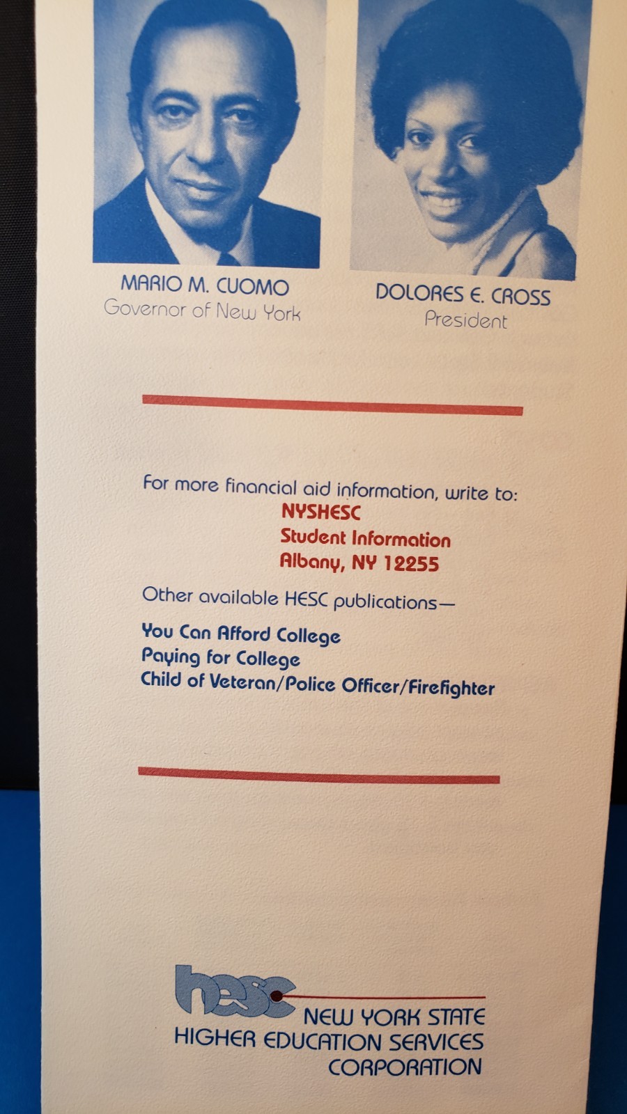 1983 Brochure – Pamphlet “NEED HELP? GUARANTEED EDUCATION LOANS” New York State