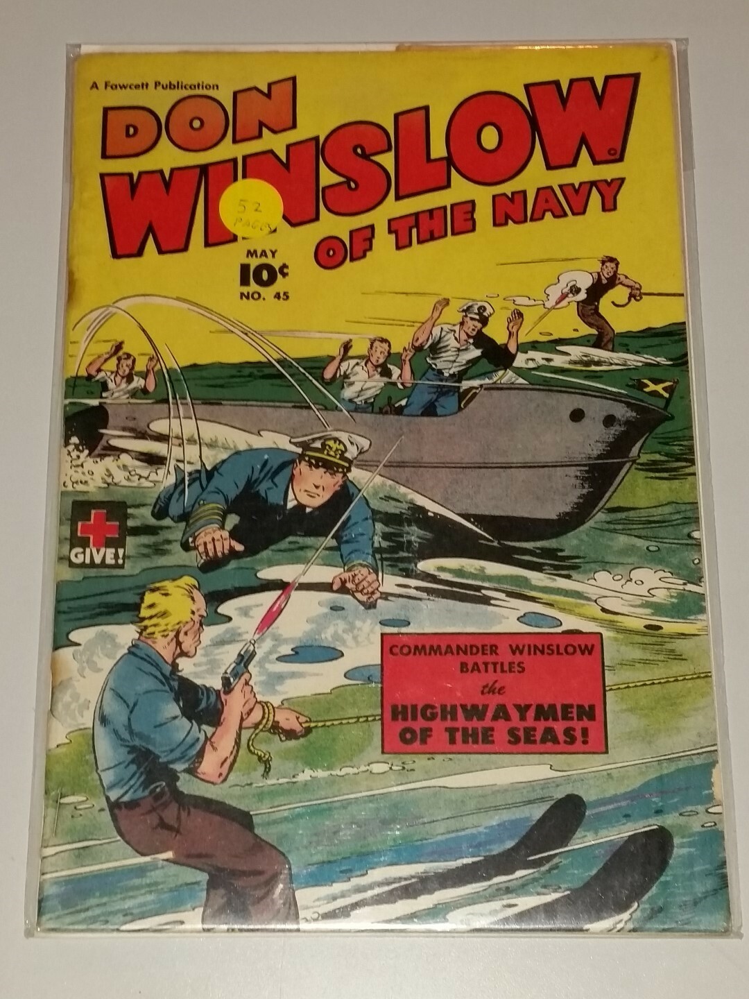 DON WINSLOW OF THE NAVY #45 G/VG (3.0) FAWCETT GOLDEN AGE MAY 1947 **