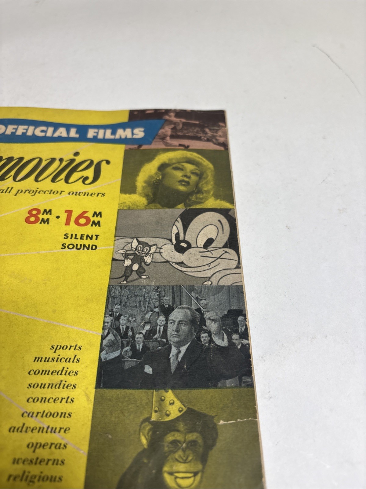 Vtg Price guide for 8-16mm reel-to-reel movies, Shows, Sports and cartoons 1950