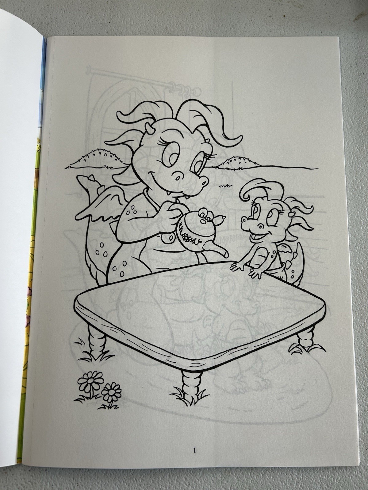 VTG Dragon Tales Cassie’s Baby/sitting Coloring Sticker Cut Out Doll Y2K CLEAN
