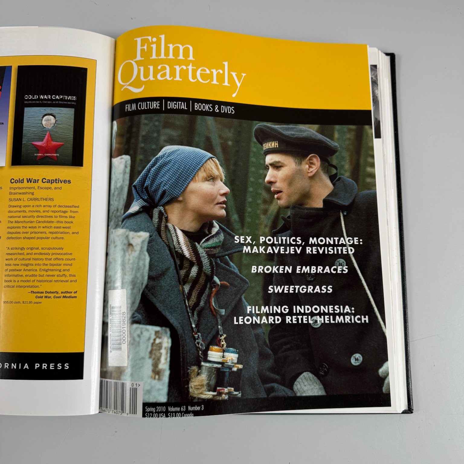 Film Quarterly Magazine Lot 2009-2010 Volumes 62 63 Film Culture