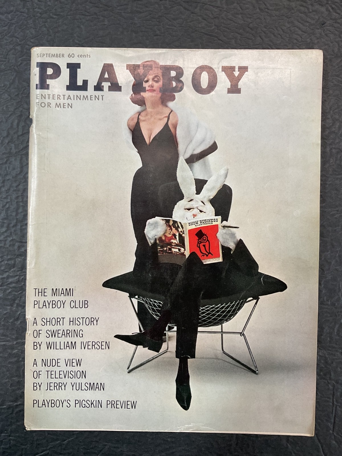 Playboy Magazine September 1961 Vargas Girl Centerfold Solid Condition