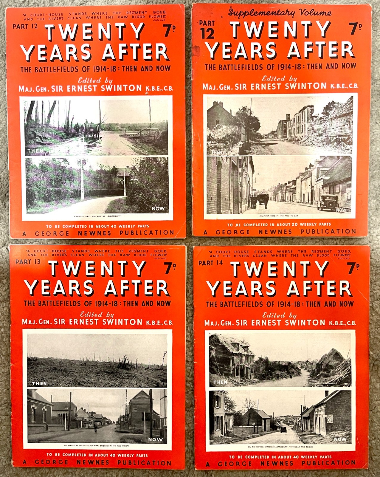 Twenty Years After WWI Magazine Bundle Parts 1-42 + Supplements 1914-18 Newnes