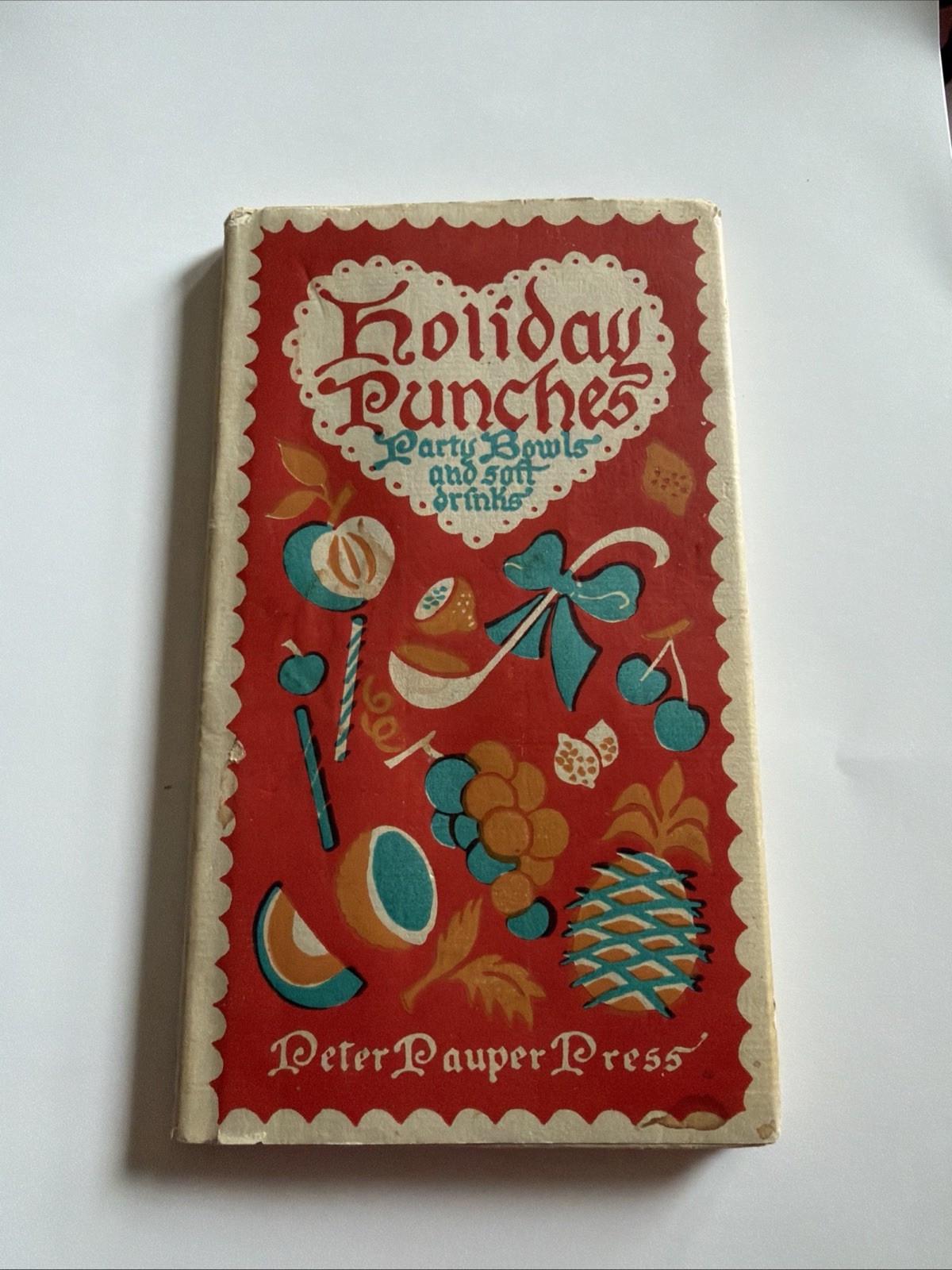 Rare HOLIDAY PUNCHES PARTY BOWLS SOFT DRINKS 1953 Peter Pauper Press Hardback