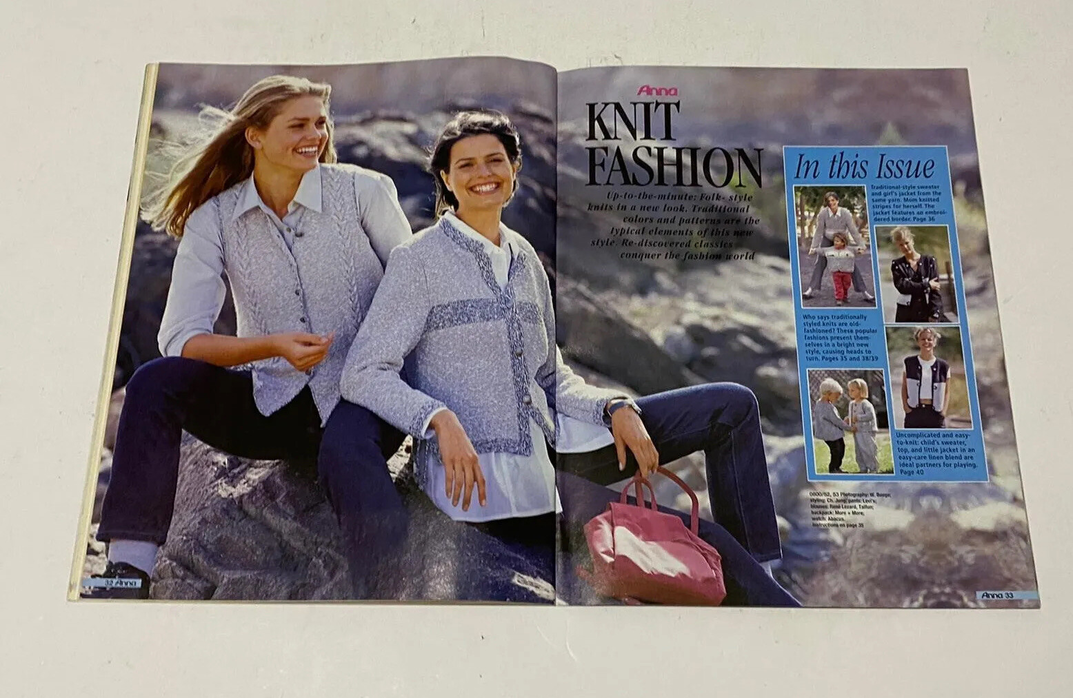 Vintage ANNA Burda Knitting & Needlecrafts Magazine AUG 2000,Creative Projects