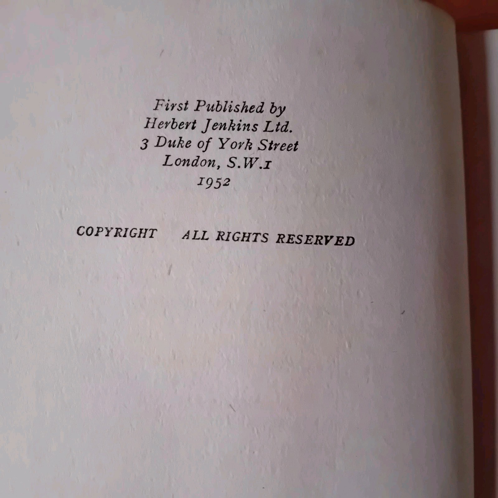 P.G. Wodehouse Barmy in Wonderland 1952 First Edition D/W Herbert Jenkins