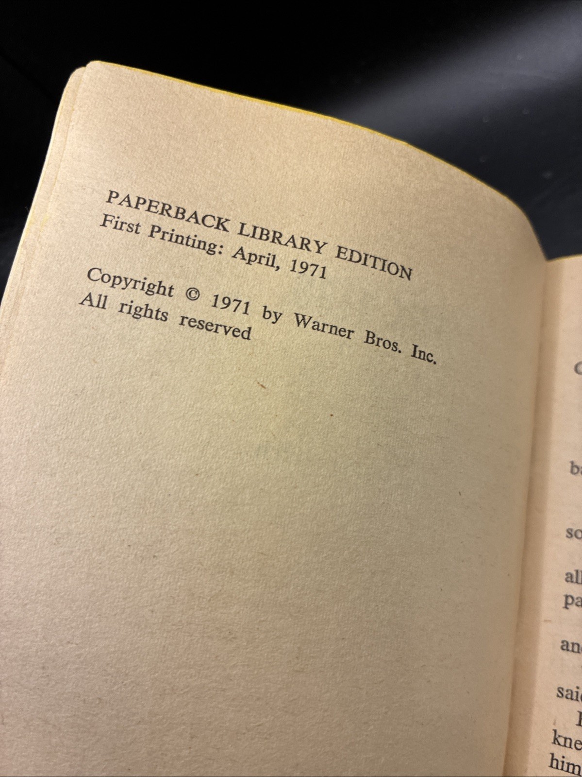 VTG 1971 THX 1138 by Ben Bova (George Lucas Screenplay) 1st Printing Film Tie-in