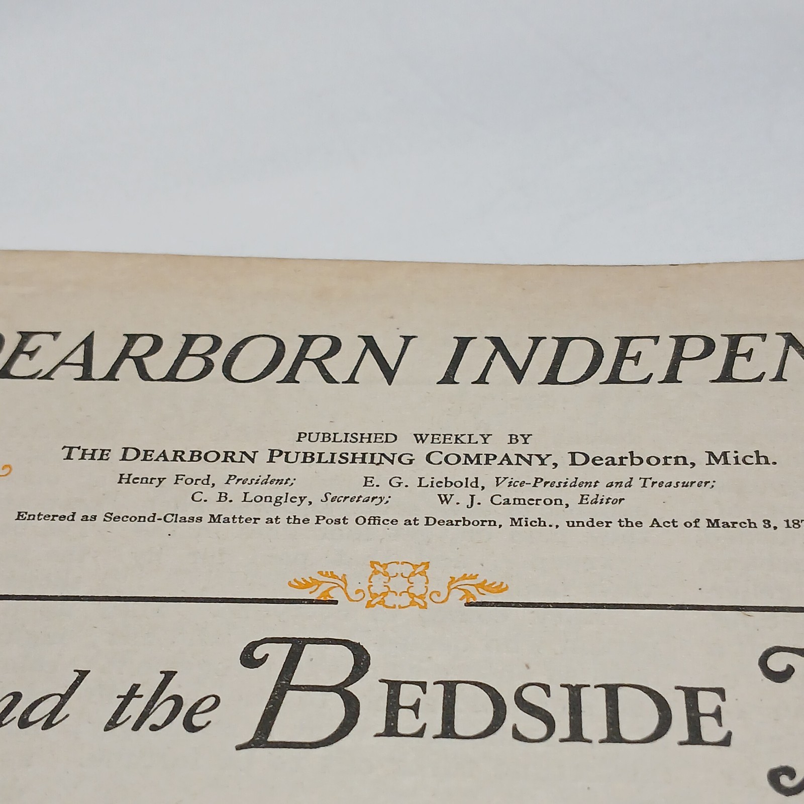 Dearborn MI The Dearborn Independent July 23 1927 very good condition!