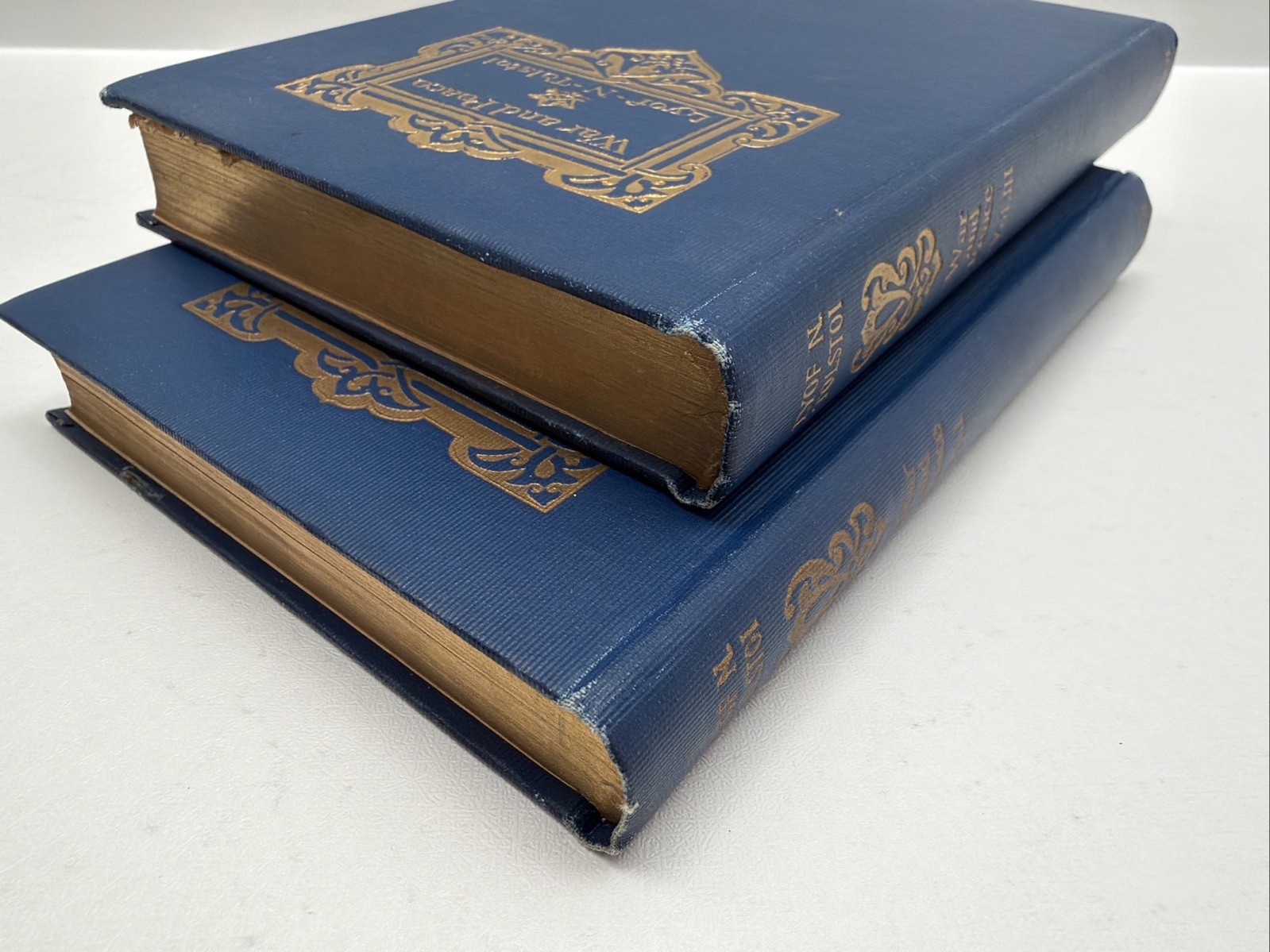 War and Peace Leo Tolstoy 1898 Vol I and Vol. III (Rare Books)