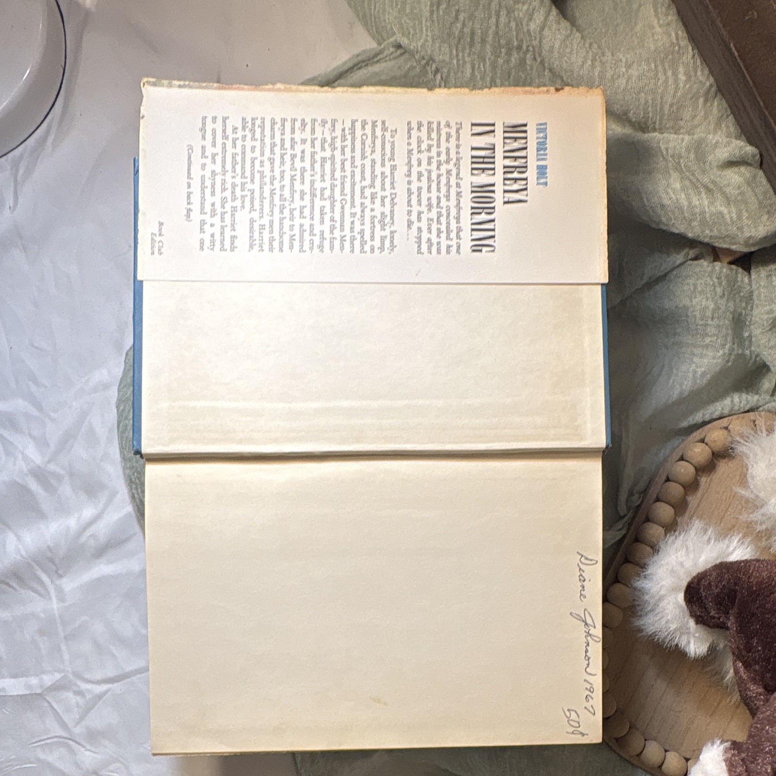 Victoria Holt Menfreya in the Morning HC Dust Jacket Morrow 1966