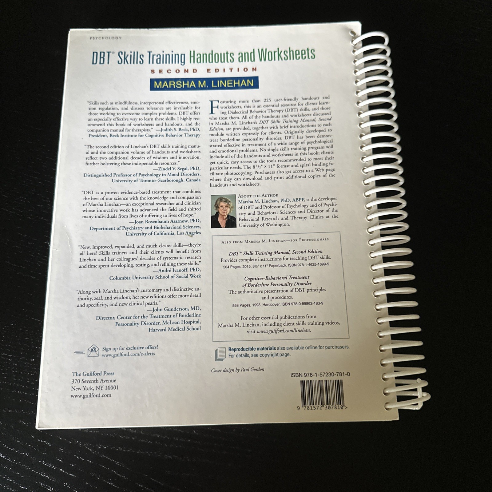 DBT Skills Training Handouts and Worksheets by Marsha M. Linehan (2014)