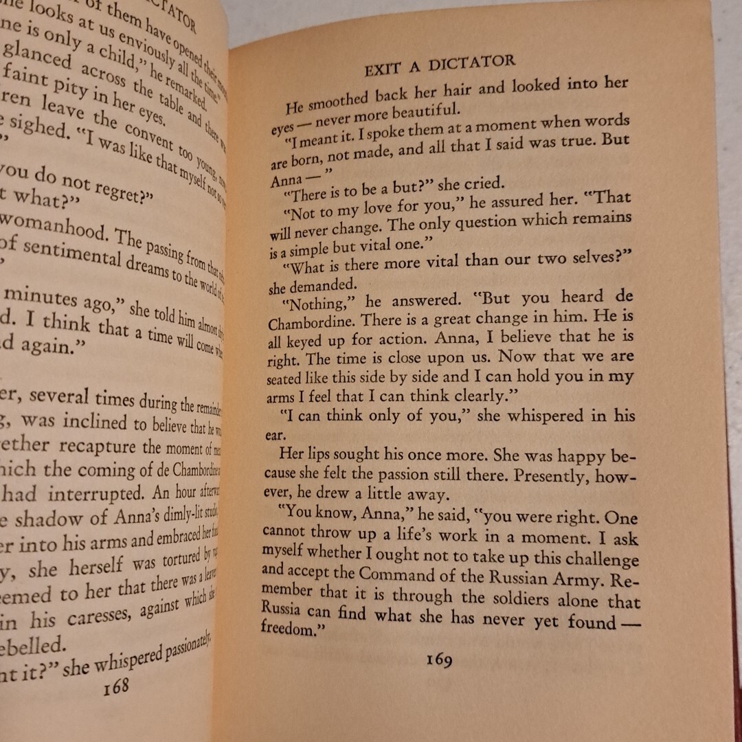 Exit A Dictator – E. Phillips Oppenheim Spy Nove 1939 Little Brown Co 315 Pages