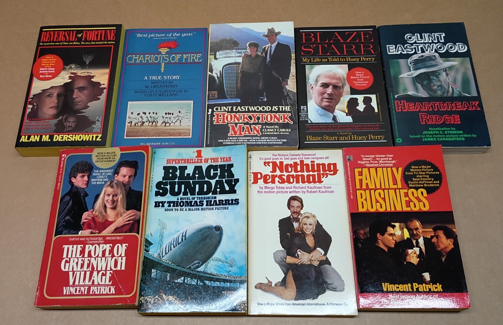 1970s 1980s Movie Tie-in Vintage Paperback Books LOT OF 19