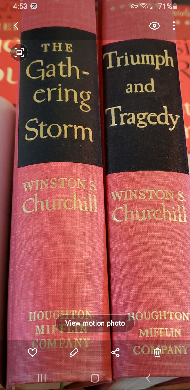 Winston Churchill – Second World War – 6 Vol. Hard Cover w/ Dust Jackets (BCE)