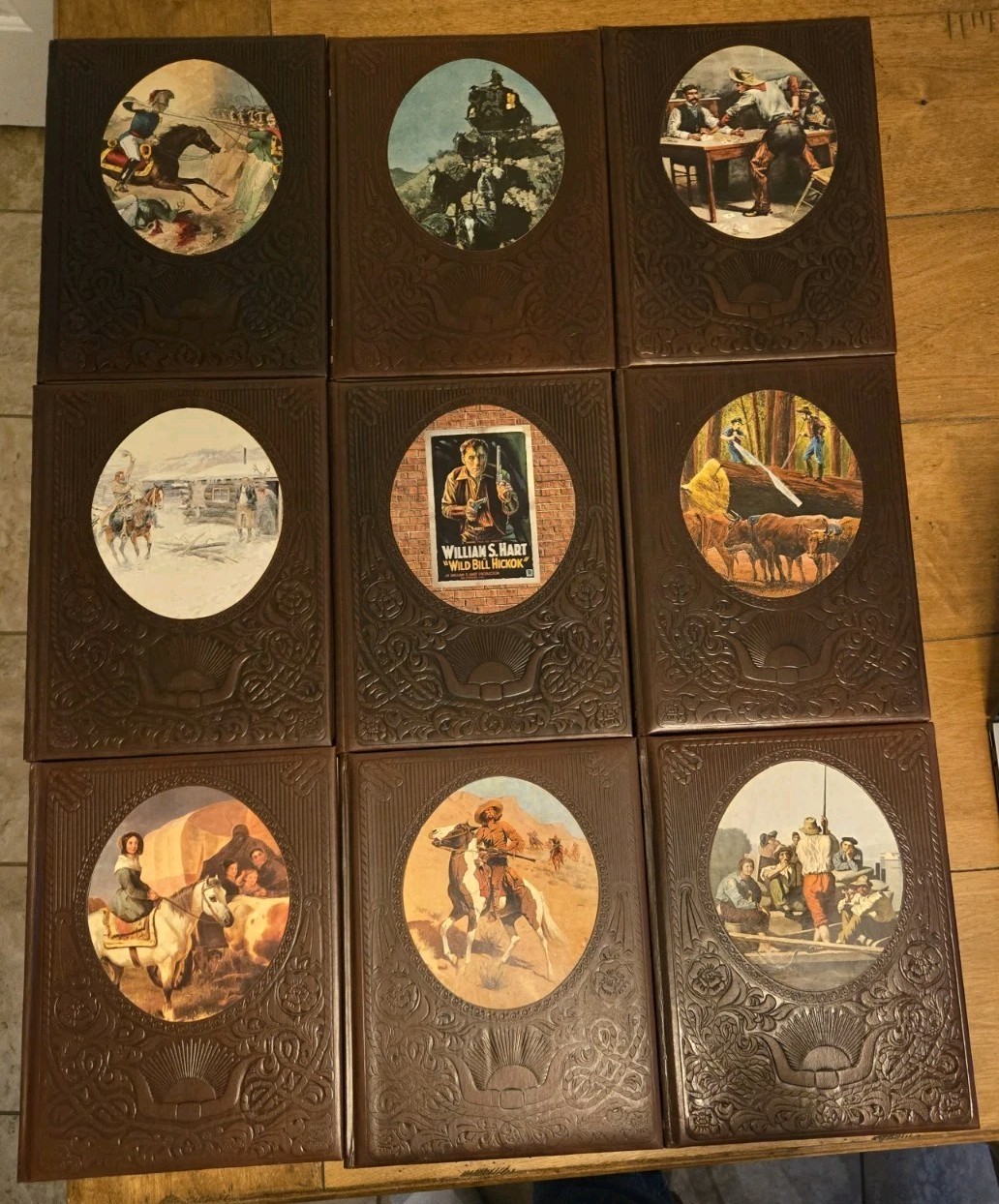 LOT of 9 Time Life Books “The Old West” Vintage 1970s Faux Leather Bound