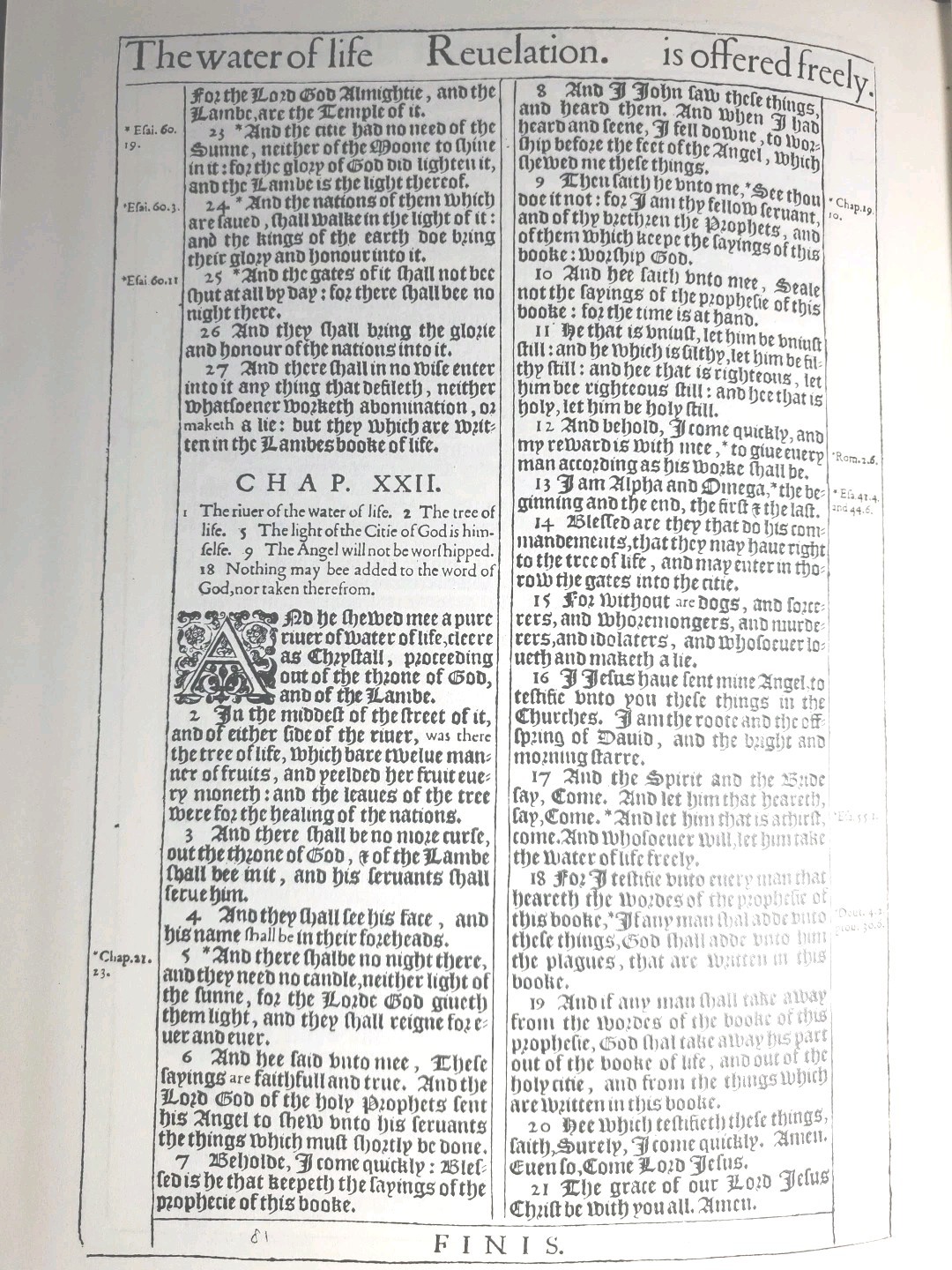 1611 King James Bible 1st Edition Facsimile AND Original Page Leaf 1600s 1st Chr