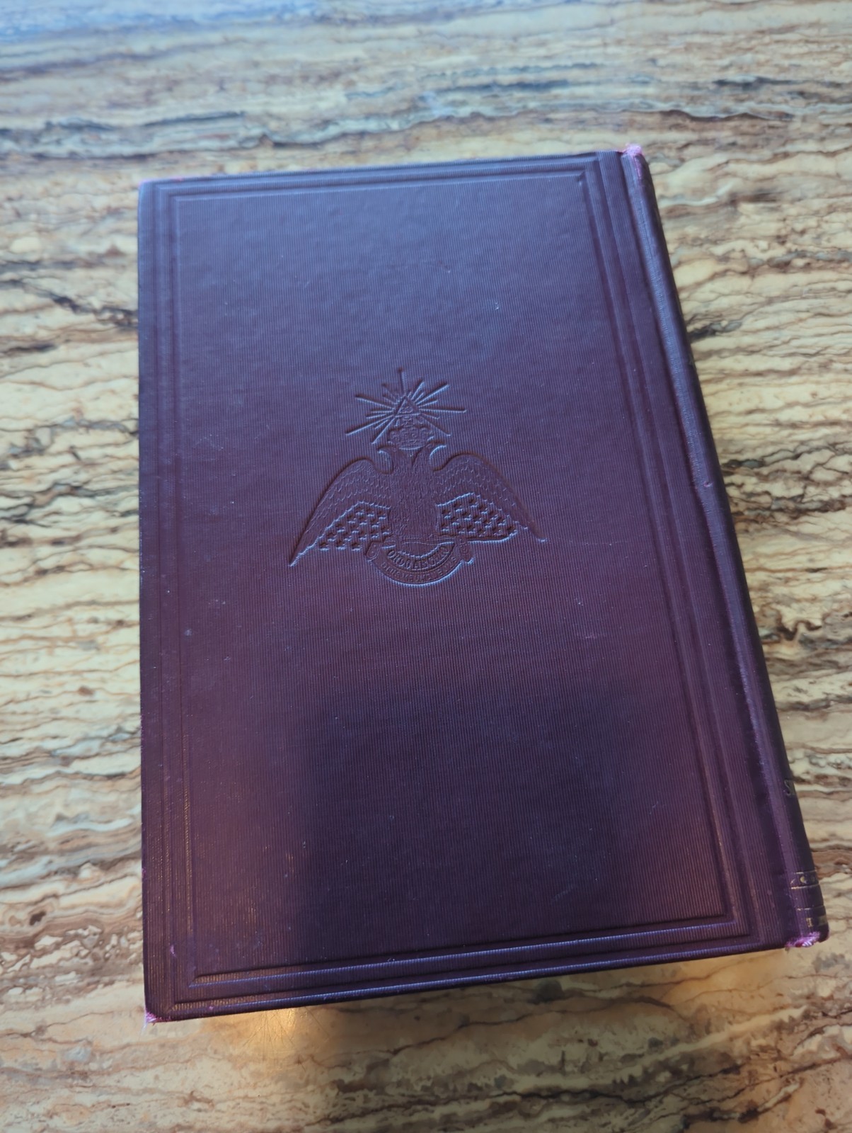 1919 Edition MORALS AND DOGMA By ALBERT PIKE With Purple Cover Very Good Cond.