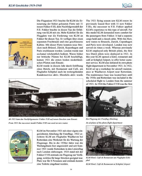 New! KLM Royal Dutch Airlines “1919 – 2019” 100th Anniversary Book (Hardcover)
