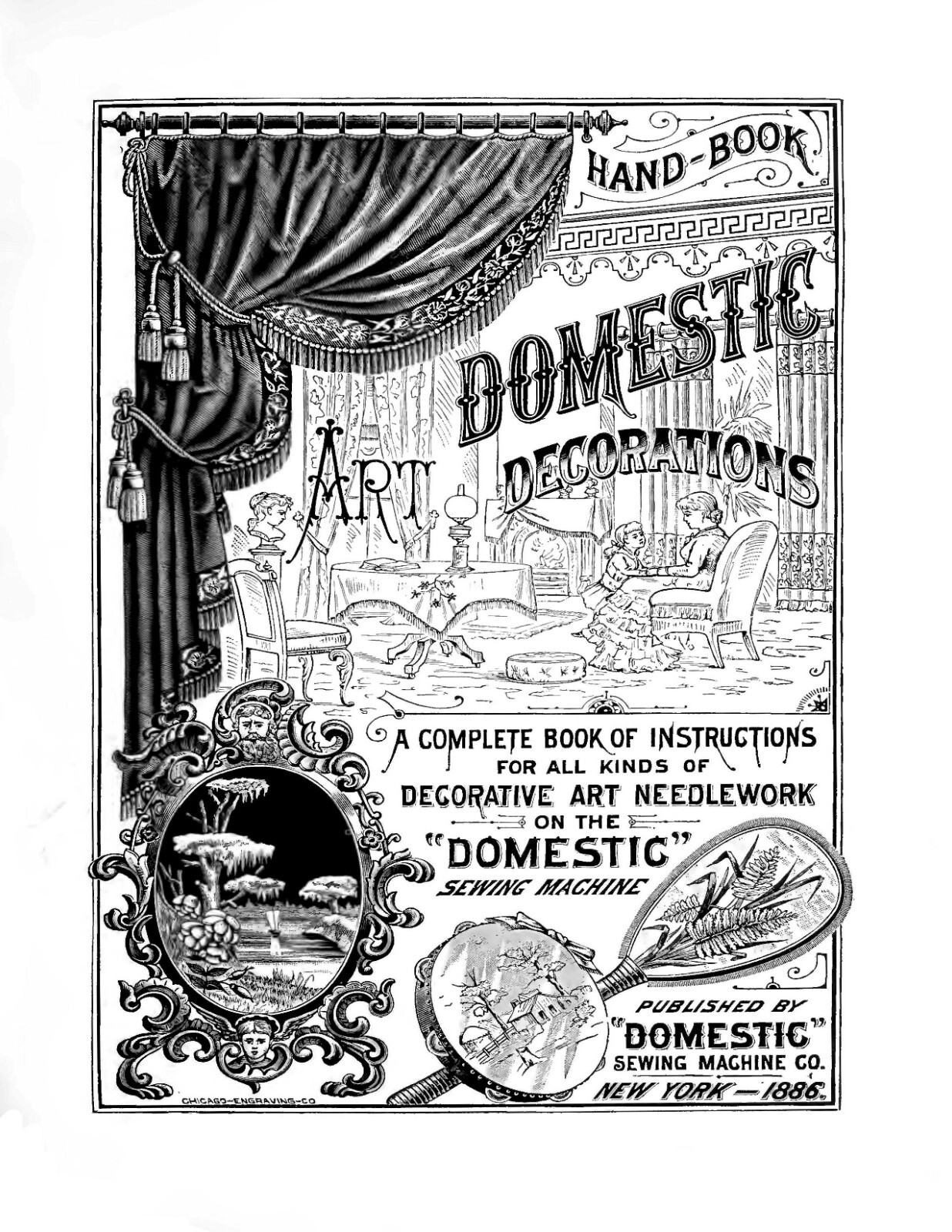 Domestic Decorative Art Needle Work 1886 (44 Pages)