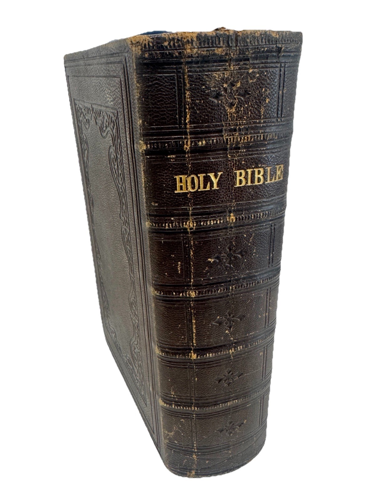 1860 Holy Bible Family Record Newton Framingham Massachusetts Genealogy