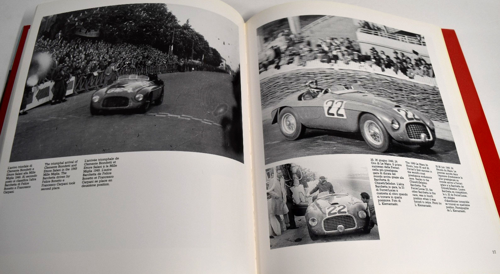 Ferrari 166 MM Barchetta by Bianchi Anderloni & V. Moretti 1991 Hardcover *VG*
