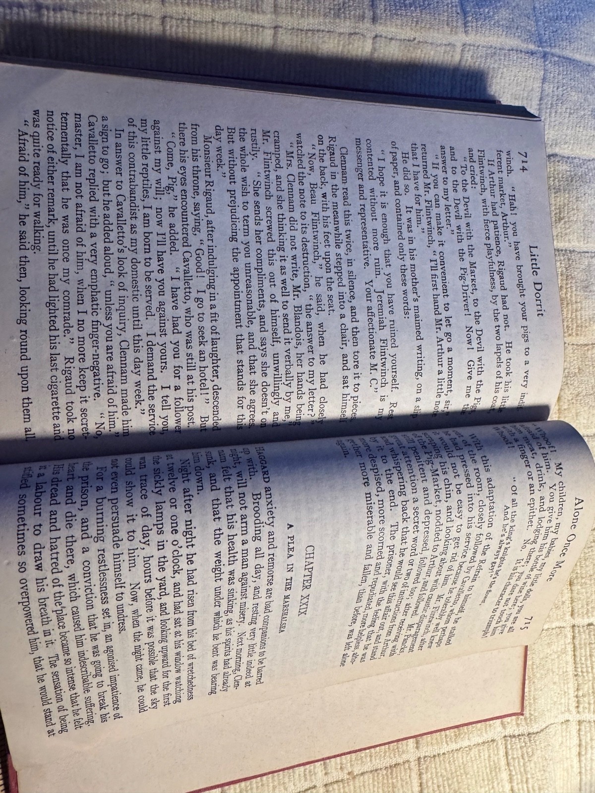 Charles Dickens hardcover, Little Dorrit, 1917, 784 pages