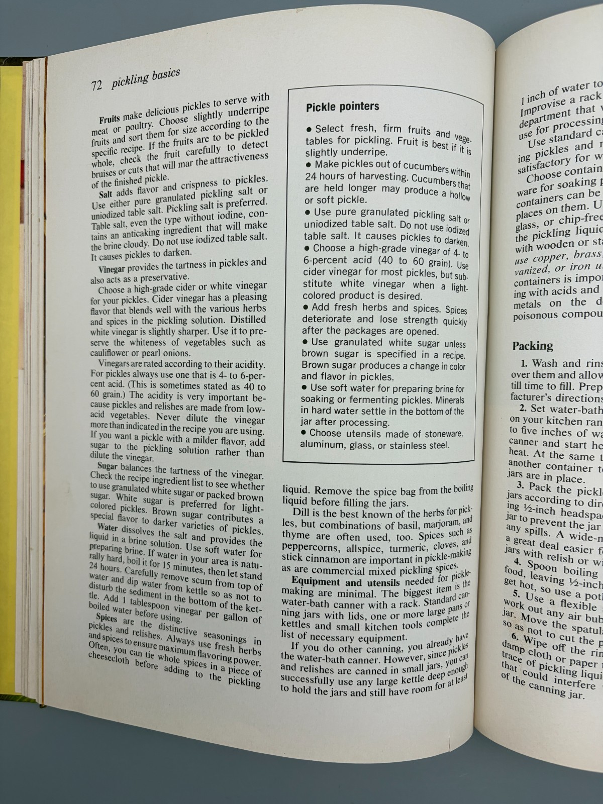Vintage 1974 Better Homes and Gardens Home Canning Cook Book Recipes Pickling