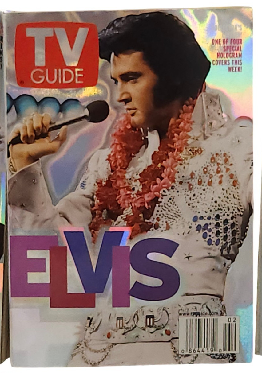 Vintage TV Guide Elvis Special Effects Cover Magazine Lot Of 5 1983 2001 2002