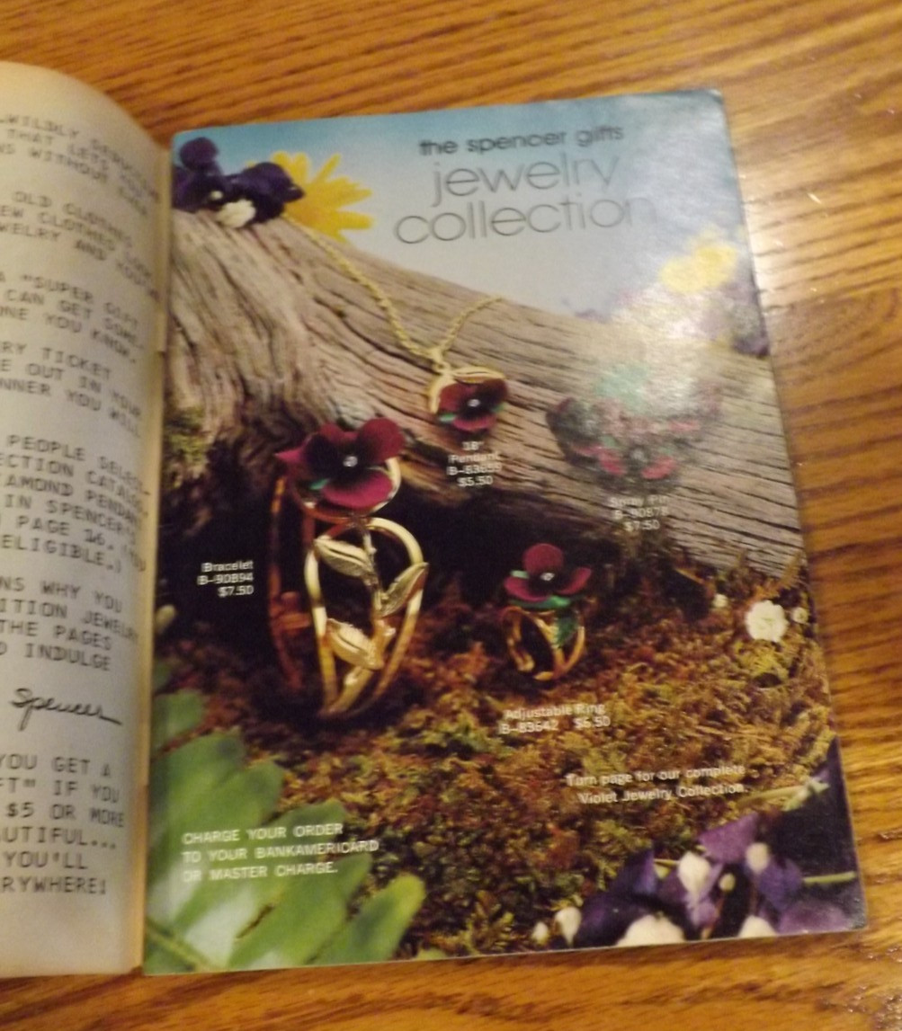 SPENCER GIFTS 1977 Jewelry Collection Catalog W/Mailing Cover – 64 pages