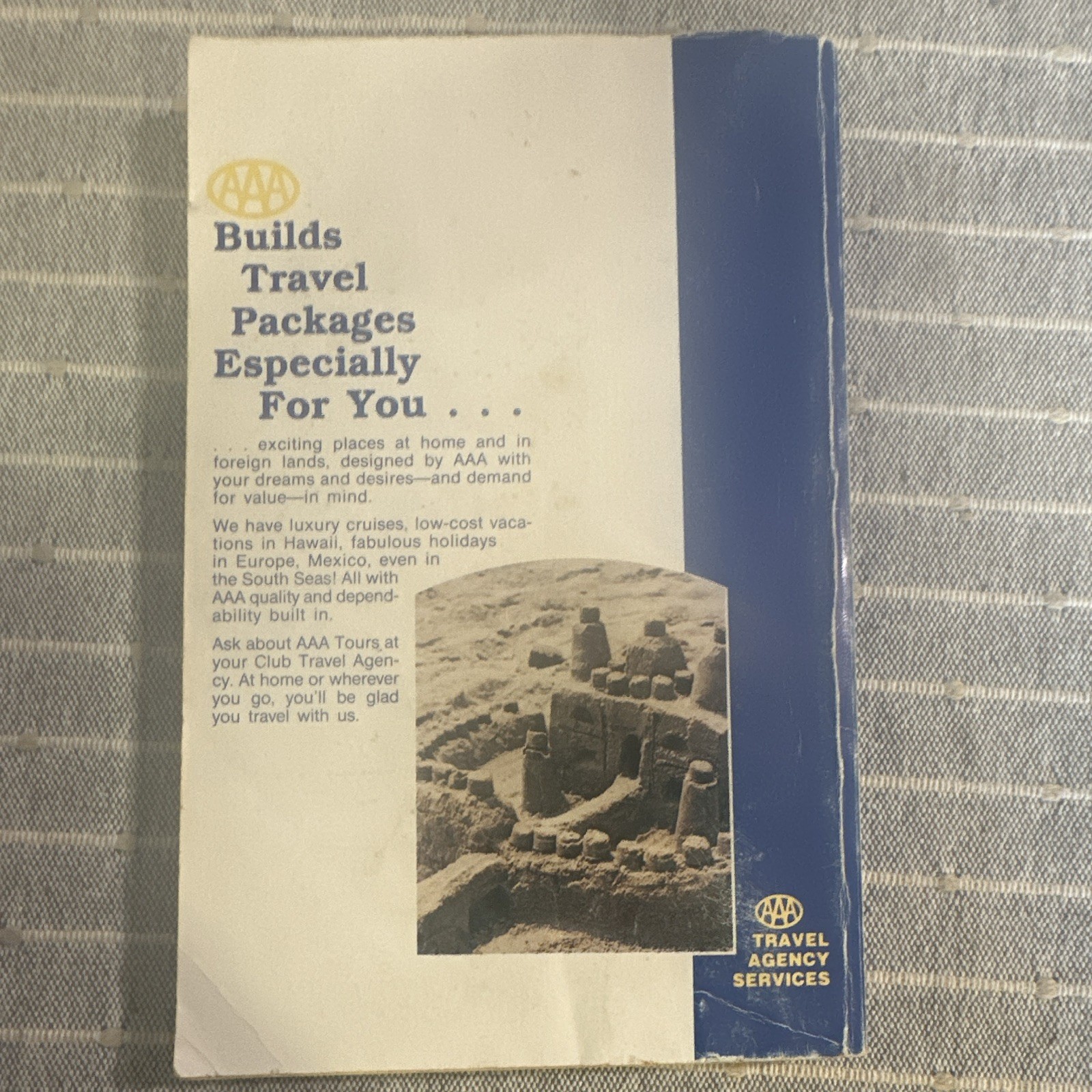American Automobile Association Travel Guide Europe Brochure Signed 1985